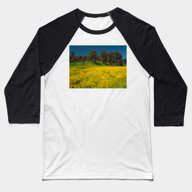 Yellow Summer Baseball T-Shirt by algill